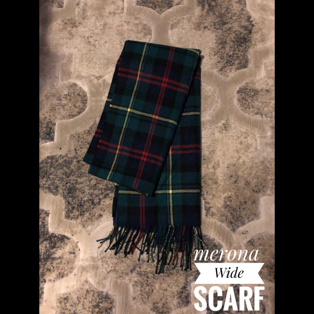 Merona Plaid Tartan Wide Scarf